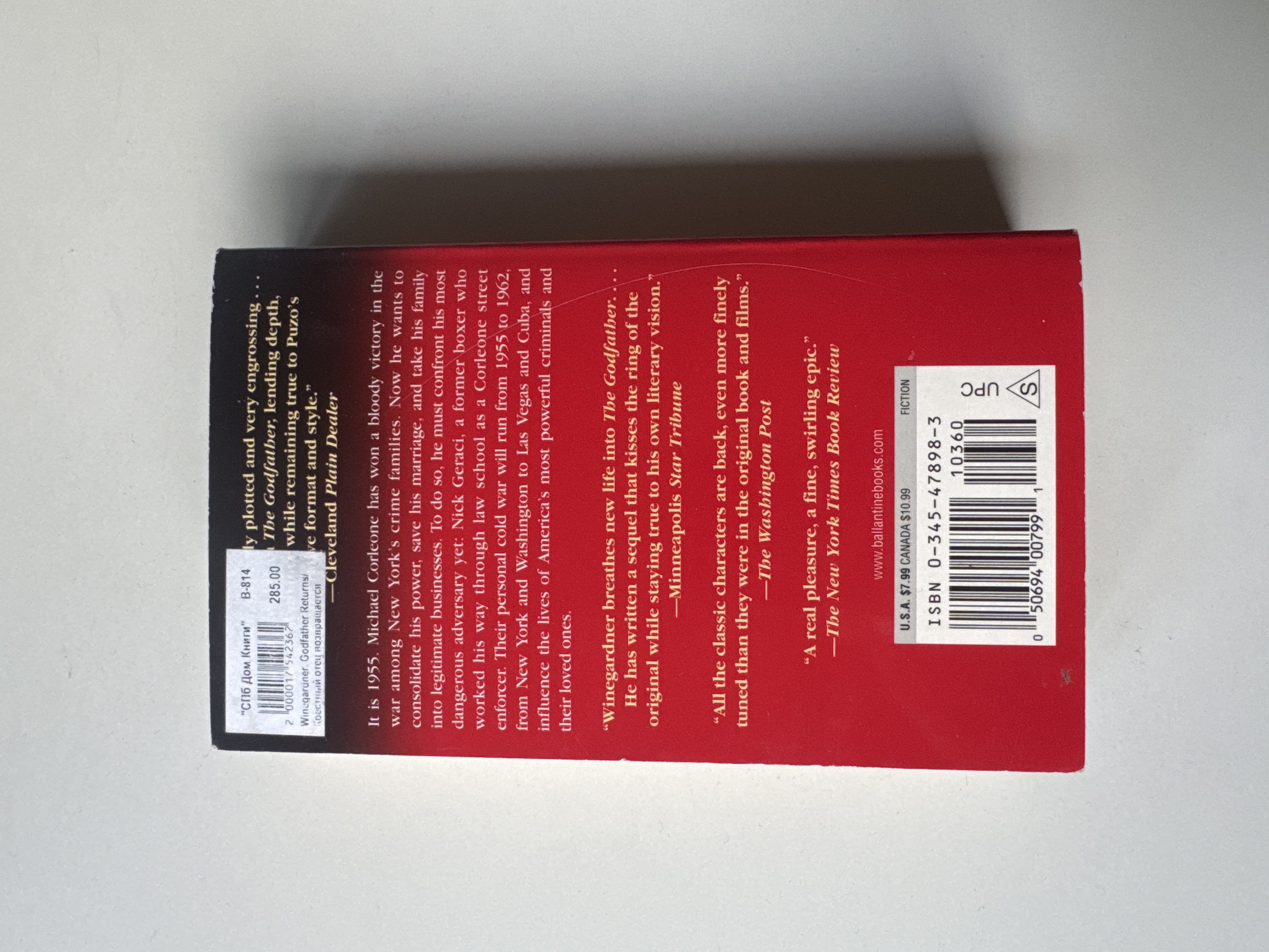 The Godfather Returns - Mario Putzo - English
