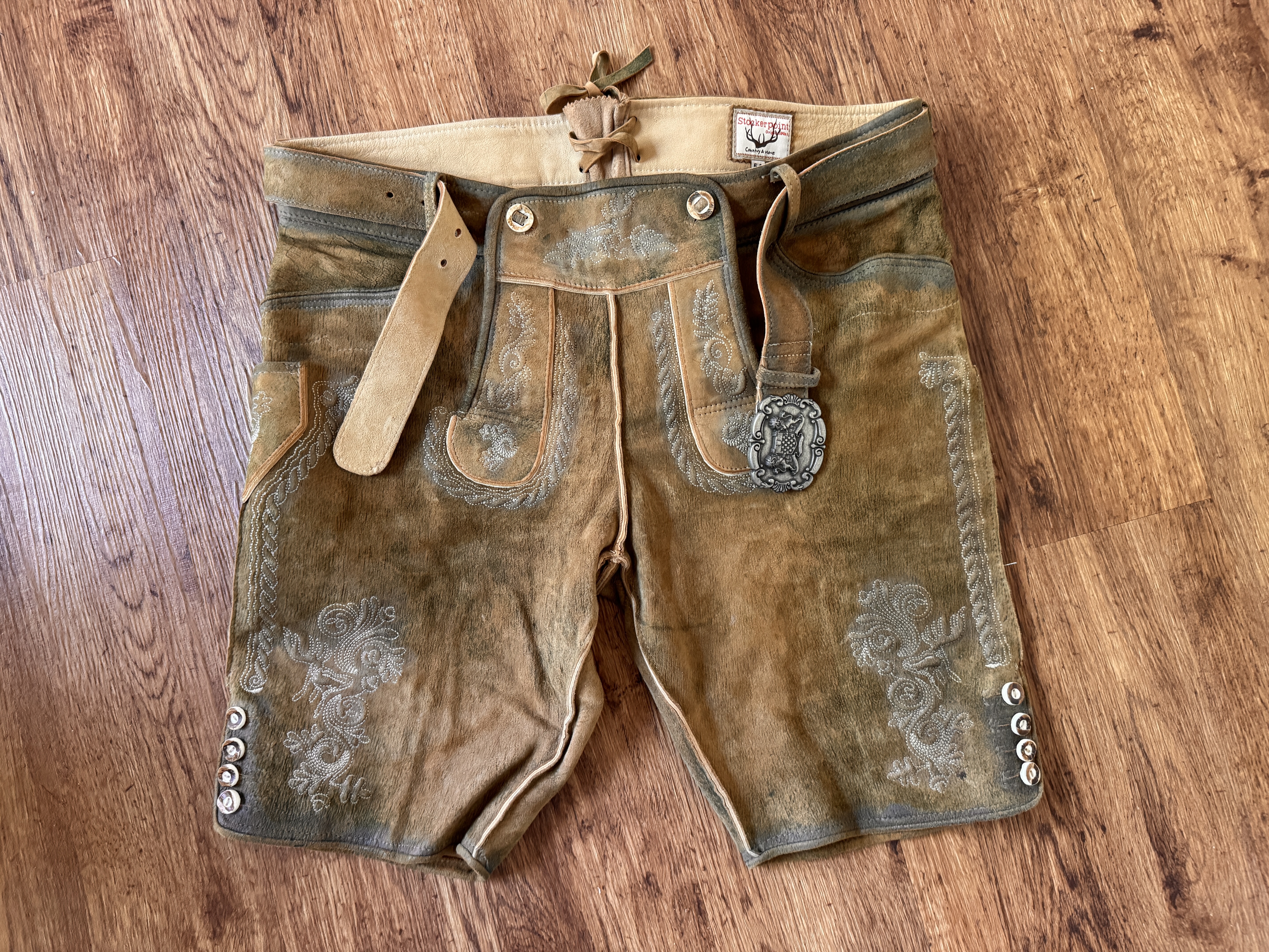 Trachtenlederhose Größe 54, Farbe: Havanna