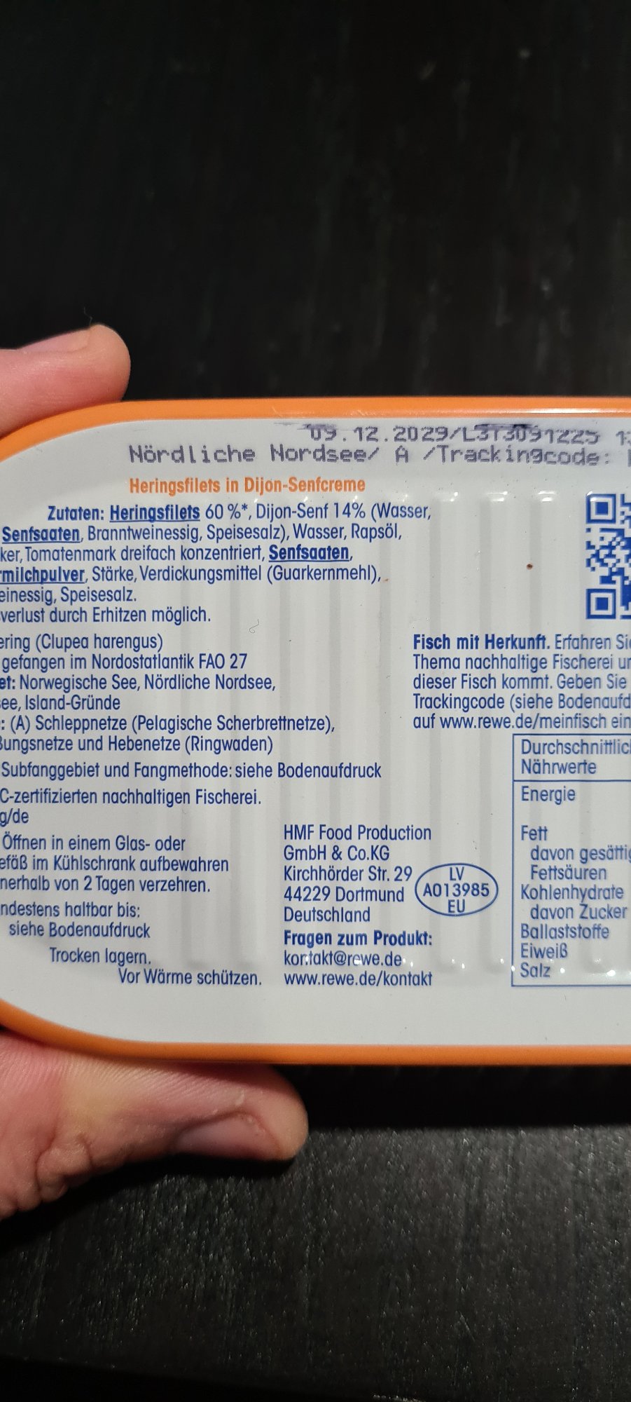 Heringfilets in Dijon-Senfcreme