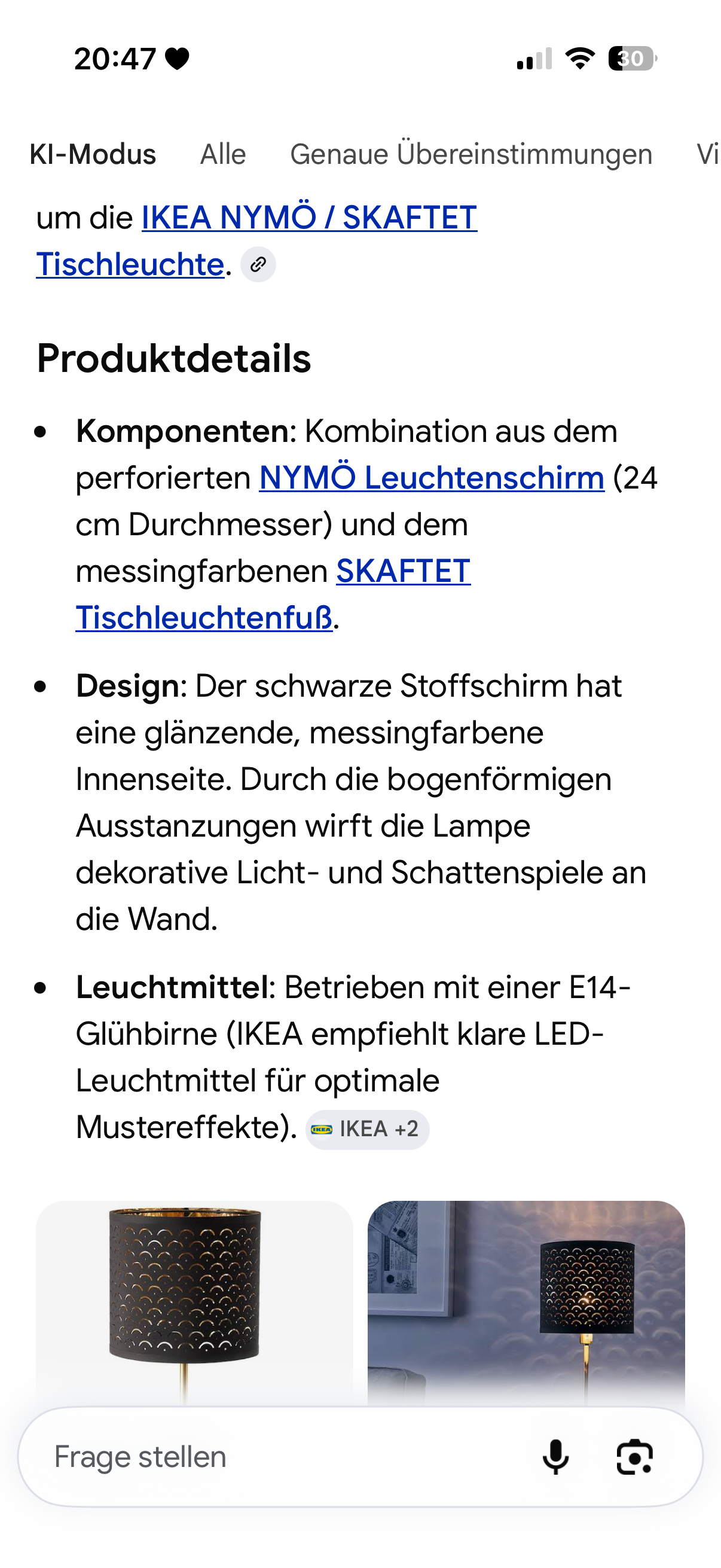 Ikea Lampe