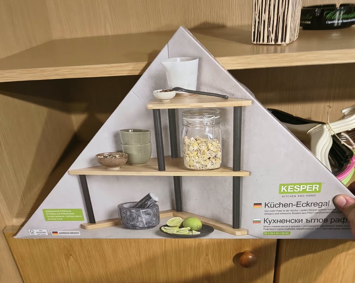 Eckregal Küche, Kücheneckregal, Regal Ecke